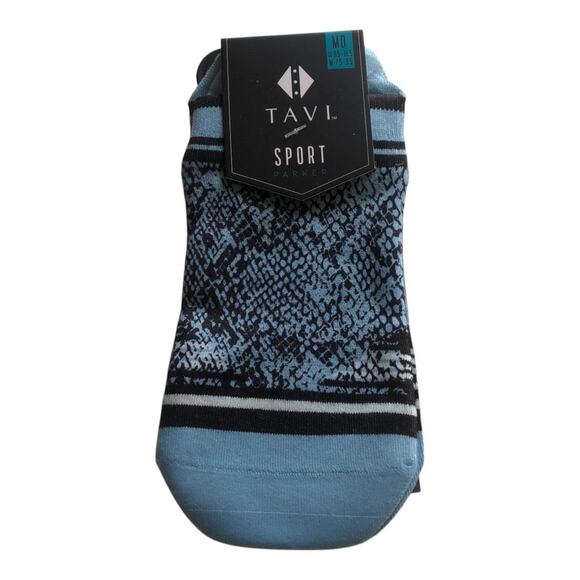Tavi Noir NIP Parker Ultra Light Thin Fit No Show Sport Sock Racer Blue Small - Picture 4 of 10